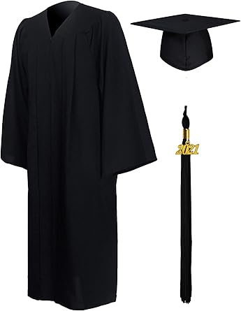 Graduationmall Graduation Gown And Cap For Adults 2021 Year Charm Unisex Matte University Bachelor High School 12 Colors Amazon Co Uk Clothing