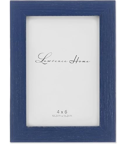 Lawrence Frames 4x6 Durham Weathered Navy Blue Wood Picture