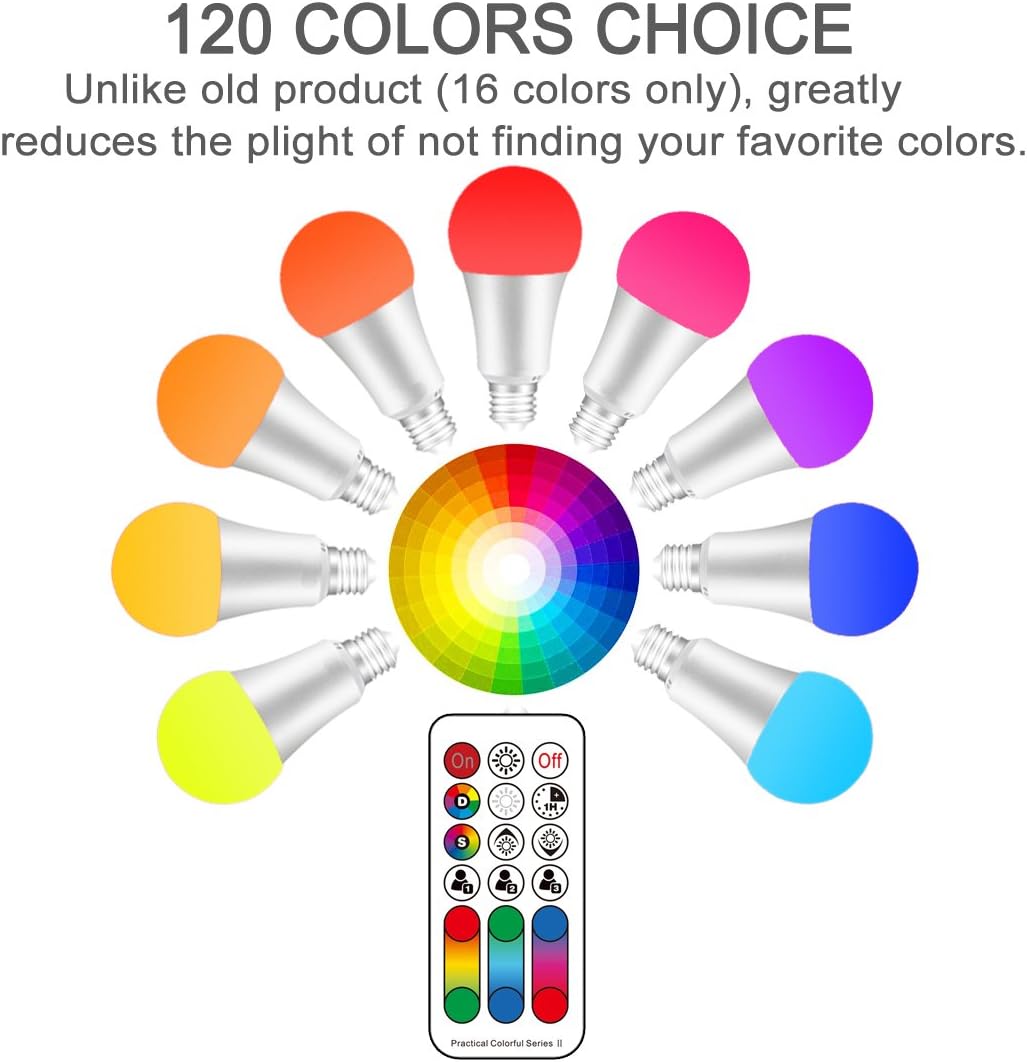 Jayool 12W B22 LED Colour Changing Light Bulb, Bayonet CCT Warm White to Cool White Dimmable - Image 4