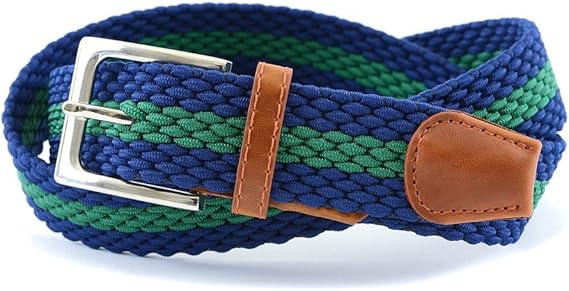 Amazon フィリオ フィリア Figlio Figlia ベルト メンズ カジュアル メッシュベルト 紳士 ゴルフ 04 ネイビーグリーン ベルト 通販