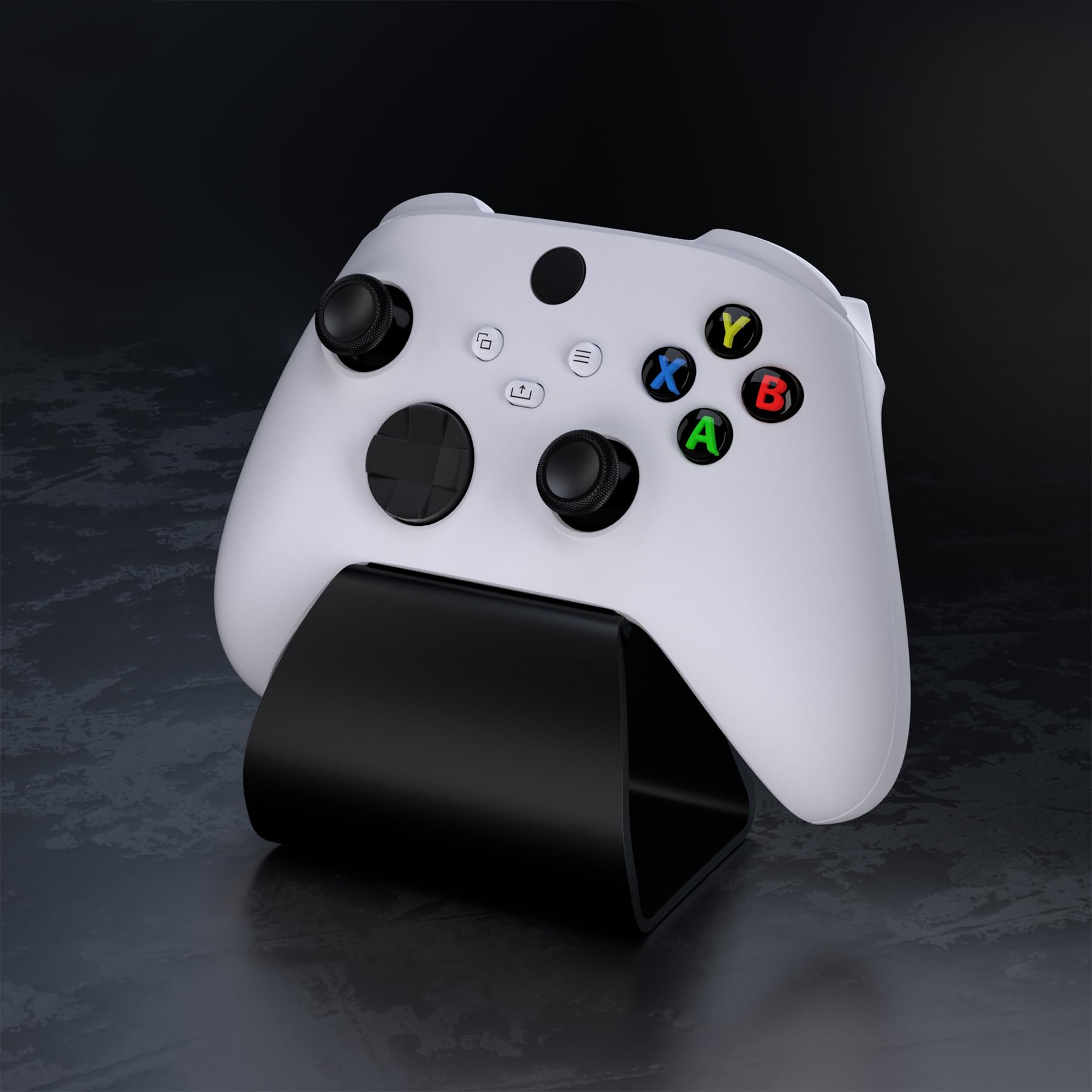 PlayVital Stand-AL Game Controller Stand for ps5, for ps4, Universal Desktop Display Gamepad Stand for Xbox Series X/S, Xbox One, Aluminium Metal Controller Stand Holder for Switch 2 Pro - Black
