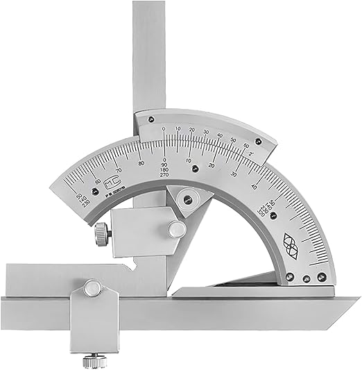 Profession Stainless Steel Vernier Bevel Construction Protractor 0320