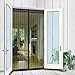 N-Green Magnetic Screen Door Heavy Duty Mesh Curtain with Full Frame Hook and Loop and Powerful Magnets That Snap Shut Automatically (36