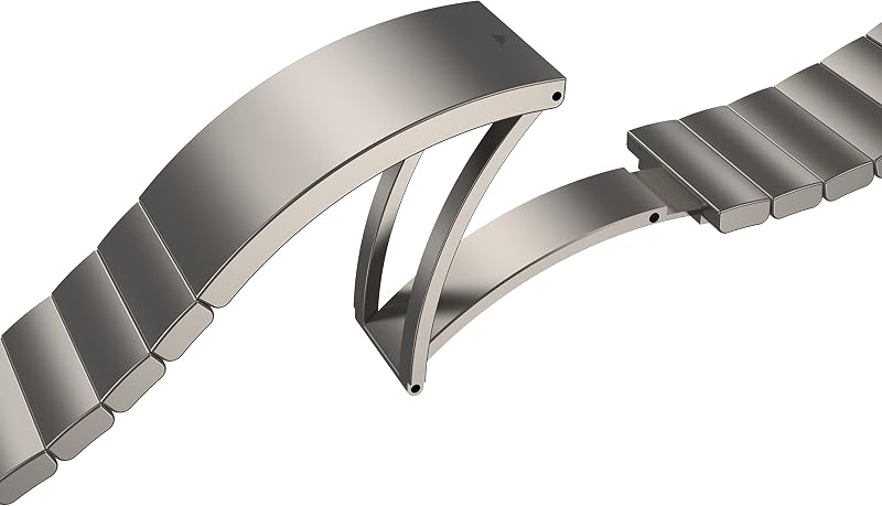 Hochuen - Bracciale a maglie in titanio per Galaxy Watch5 Pro, colore: argento, Argento, Classico