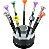 Watch Screwdriver Set with 9pcs Precision Slotted and Phillips，9pcs Different Sizes With 9 Extra Replace Blades Watchmaker Screwdriver Set for Watch/Eyeglass/Jewelry Repair
