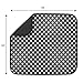 S&T INC. Dish Drying Mat for Kitchen, Absorbent, Reversible Microfiber Dish Mat, 16 Inch x 18 Inch, Black Gingham