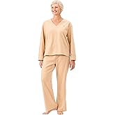 Martha Stewart Women’s Pajamas | Cozy Microfleece 2-Piece Set | Wear-Out-Ready Comfort