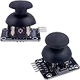Wishiot Thumb Joystick Module Dual Axis Sensor Game Controller Sensor Joystick Breakout Module Compatible with Arduino PS2 Raspberry Pi (2)