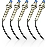 Lzcdelyxiao 5Pcs NO Normally Open PNP Inductive Proximity Sensor Switch M12 Detector 4mm DC6V-36V 3 Wire LJ12A3-4-Z/BY