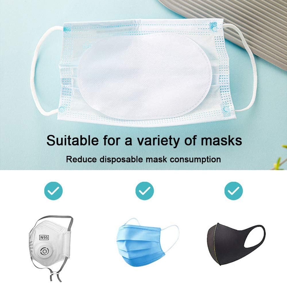 120 Pcs Disposable Gasket Face Filter Activated Carbon Protection Dust Proof Outdoor Breathing Replacement Pad 3 Layer Protective Non-woven Insert Pads