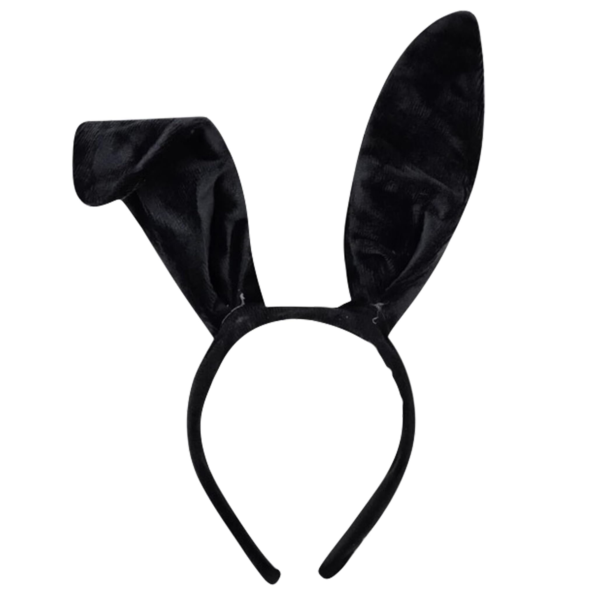 evelay Black Rabbit Ears Hare Bunny Headband Fancy Dress Costume Accessory for Halloween Easter Party