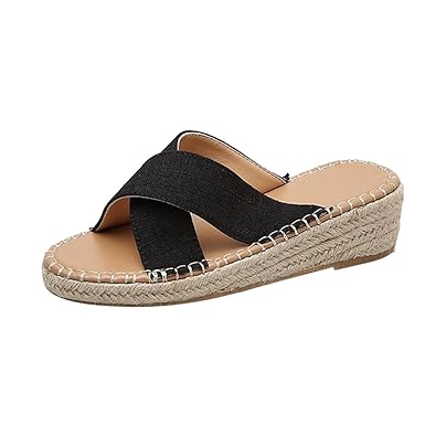 YEARNLY Frauen Bequeme Plattform Sandale Schuhe Sommer Strand Reise Schuhe Damen Sandalen Flach Flip Flops Badeschuhe Pantole