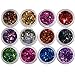 Polytree 12 Colors DIY Nail Art Glittering Rhombus Sequins Manicure Decorations