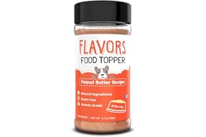 BEAUMONT BASICS Flavors Food Topper for Dogs, Peanut Butter Recipe, 3.1-Ounce