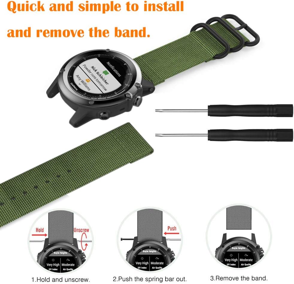 Cytech Correa para Garmin Fenix 5X/Fenix 5X Plus/Fenix 3 ...