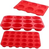 MOUYAT 6 PCS Silicone Muffin Baking Pans,6/12/ 24 Cups Nonstick Muffin Tin Cupcake Pans Set, Cupping Mold for Small Cake, Egg Tart