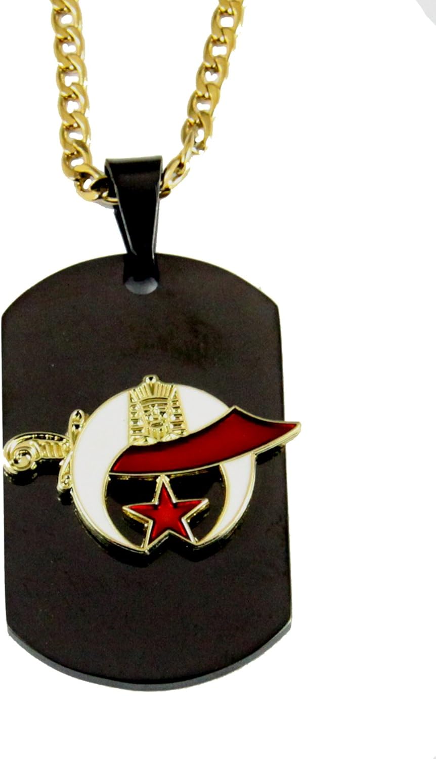 crescent moon dog tag