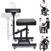 Tattoo Chairs with Adjustable Armrest &amp; Back Support for Tattoo Artists and Client, Ergonomic Multiple Uses Chair,Tattoo Studio Furniture (with Wheels)