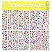 Sinceroduct Stickers 1700+ for Kids,Reward Stickers Variety Pack,3D Puffy Stickers,Scrapbooking,Bullet Journals,Stickers for Adult,32 xDesign Styles Including 3D Heart,Face,Star,Fish...Christmas Festi