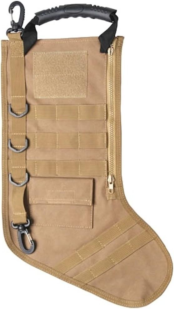 Tactical Christmas Stocking with Molle in OD Green, Khaki or Camo (Khaki)