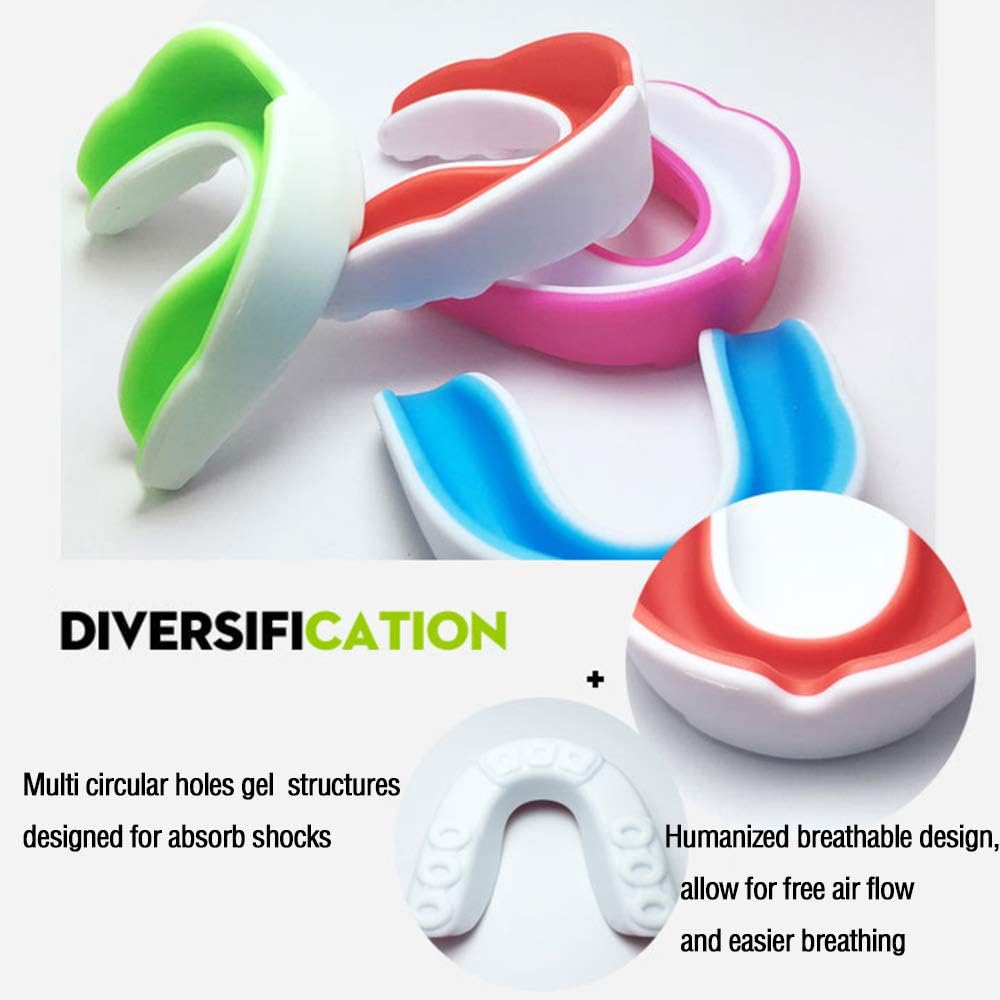 CT-Tebrun Sports Mouth Guard for Kids Youth/Adults-Mouthguard for Lacrosse, Basketball, Karate, Flag Football, Martial Arts, Rugby, Boxing, MMA, Hockey -Free Carrying Case for Mouthguard : Sports & Outdoors