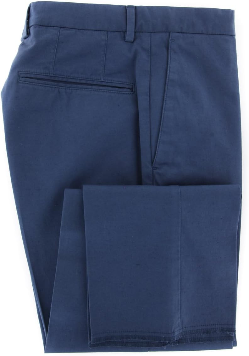 Blue Solid Pants - Slim