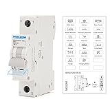 MOLLOM DC 1 Pole Miniature Circuit Breaker, 250V