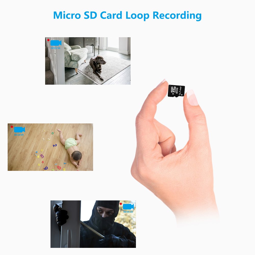 Littleadd Hidden Camera Alarm Clock 1080P Full HD Spy Camera Motion Detection Activated Loop Video Recording Remote Control Security Camera Nanny Cam