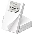 WELLSPRING - 4.13"L x 2.38"W Flip Note Refill Pad, Small Notepads, Writing Pads, Scratch Pads, Blank Paper, Refillable Notepad, Pads of Paper, White (3 Pack)