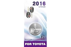 IYUKETROR CR2016 Key Fob Battery Replacement for Toyota Traditional Key (Camry Corolla RAV4 Tacoma 4Runner Highlander Tundra Yaris Venza Prius c Avalon) Remote Head Key Fob