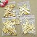 TOAOB Mixed Gold Crosses Charms and Pendants For Making Bracelet And Necklace Lead And Nickel Free Pack of 24pcs