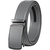 Founders & C Ratchet Belts for Men-Black/Brown Belt Leather 1 3/8" for Casual Dress-Micro Adjustable Belt