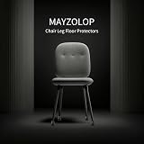 MAYZOLOP 32Pcs Chair Leg Floor Protectors 1.25in Black Felt Pads view 2