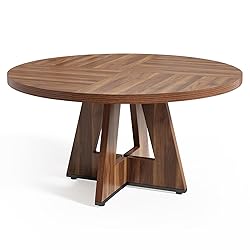 LITTLE TREE Round Dining Table for 4-6 People, 47