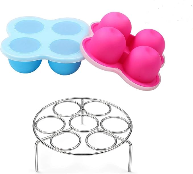 Silicone Egg Bites Molds for Instant Pot Accessories 3 Qt by ULEE Fits Instant Pot 3/5/6/8 Qt