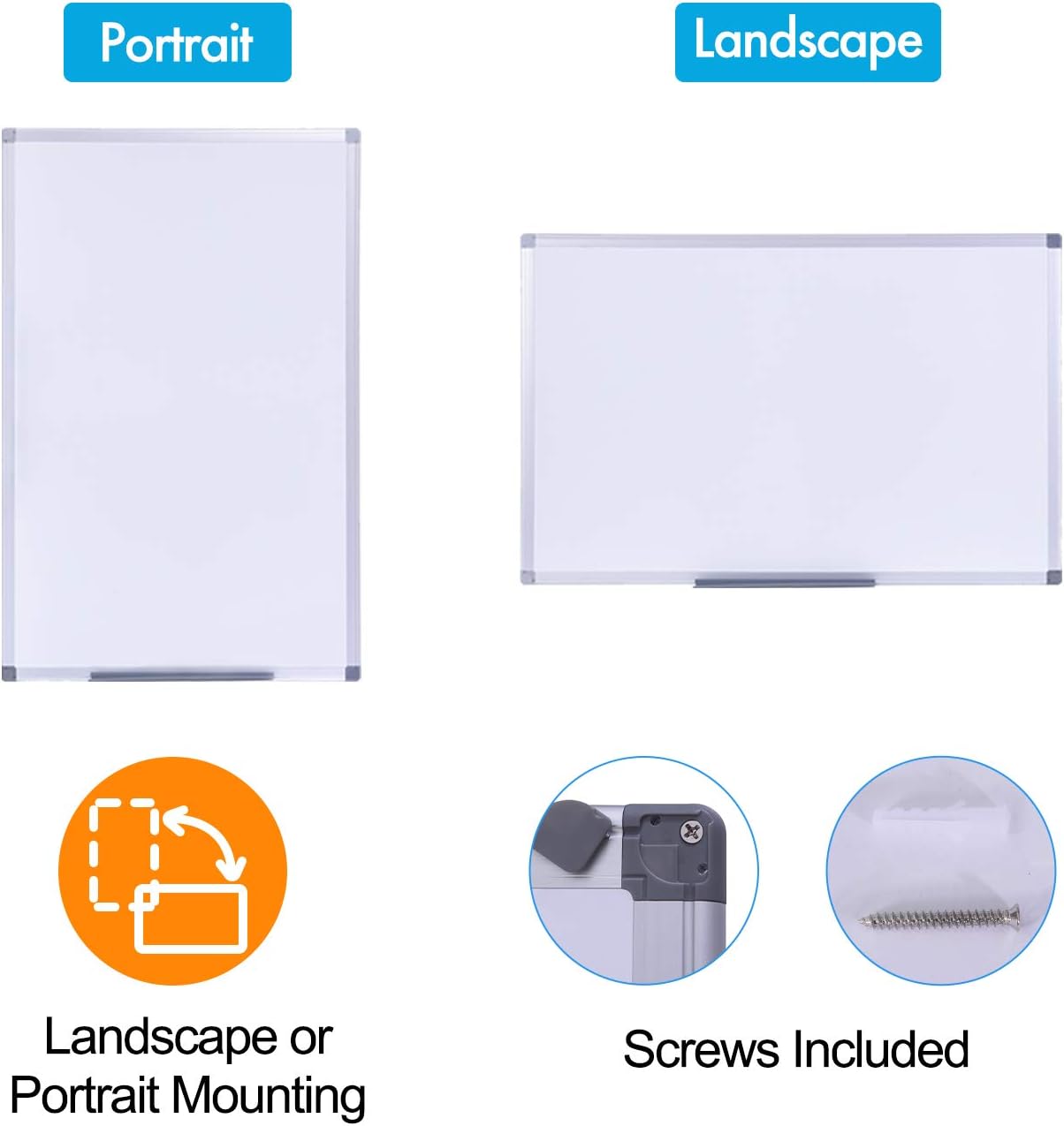 36" x 24", Aluminum Alloy Frame, Honeycomb Core, Magnetic Dry Erase Board, White Board, Magnetic Whiteboard, Whiteboard, Magnetic White Board, White Boards for Wall, Large Whiteboard, 1 Pack : Office Products
