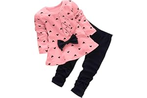 BOMDEALS Adorable Cute Toddler Baby Girl Clothing 2pcs Outfits