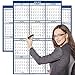 2018-2019 Academic Wall Calendar, Large Wall Calendar Erasable, 24 x 36 Inches, 2-Sided Reversible Vertical/Horizontal, Mounting Tape Included (Navy Blue)