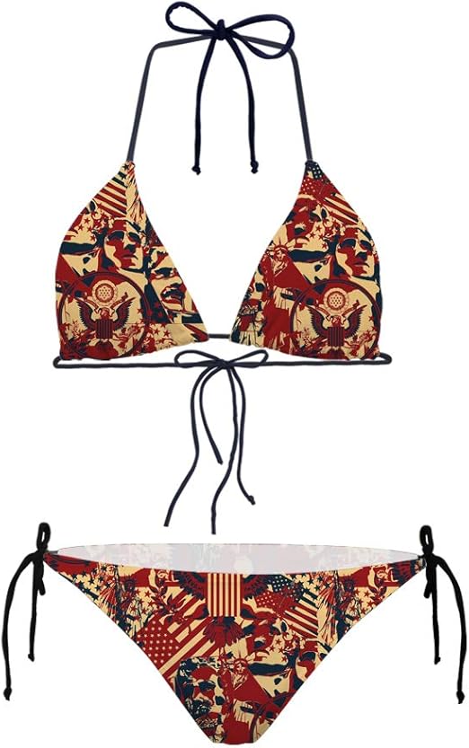 Coloranimal Swimwear 2 Piece Push Up Bikini Sexy Triangle Bathing Suits