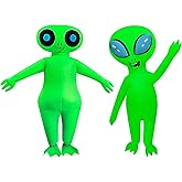 DeHasion 2 Packs Inflatable Alien Blow Up Costume Adult Inflatabe Suit for Halloween Party/Birthday/Carnival
