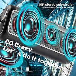 Solar Bluetooth Speaker Portable，5000mAh Wireless
