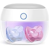 Papablic Portable UV Light Sterilizer, Mini UV-C Sanitizer Box for Pacifier and More, 99.99% Sterilization in 59 Seconds, USB