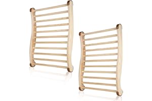 Beendou Sauna Backrest Infrared,Sauna Accessories for Slip-Resistant Sauna Backrest Infrared and Barrel Sauna Backrest, Ergonomic Design (Pack of 2)