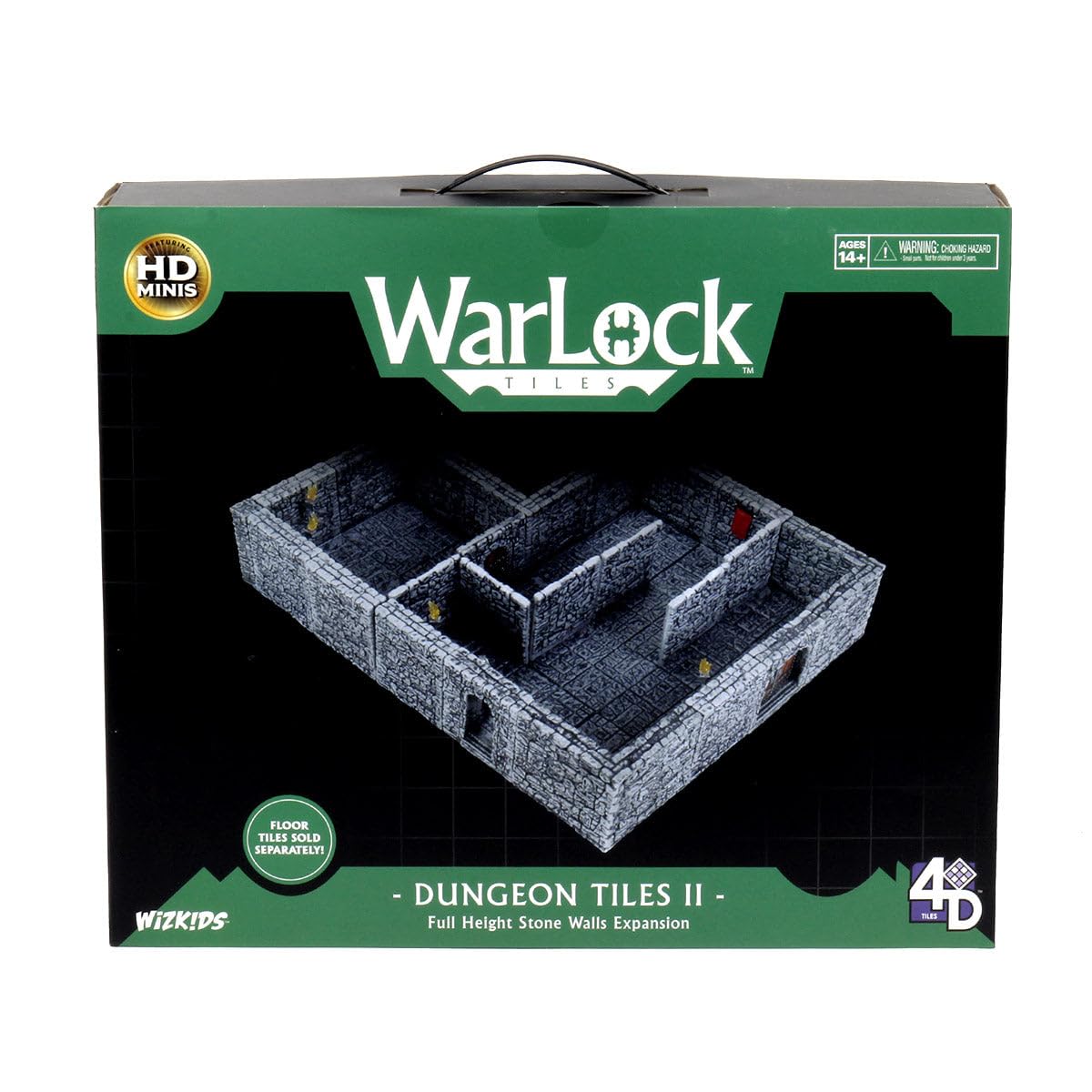 WarLock Tiles: Dungeon Tiles II Full Height Stone Walls Expansion