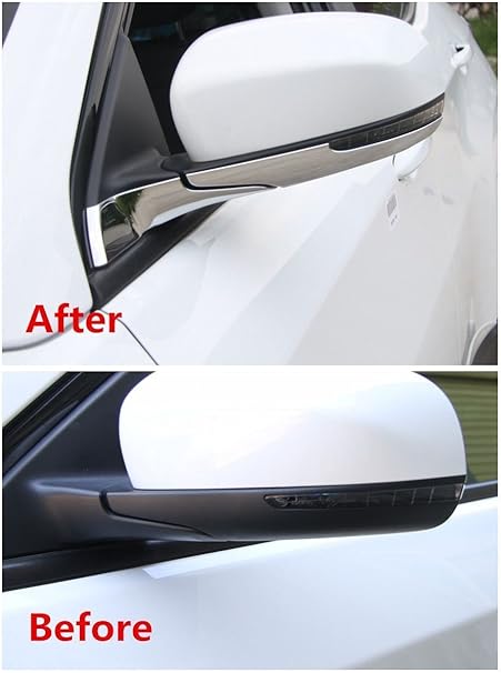 Amazon ジープコンパス17シャイニーシルバーabsの車のサイドバックミラーベースフレームトリム シフトレバー 車 バイク