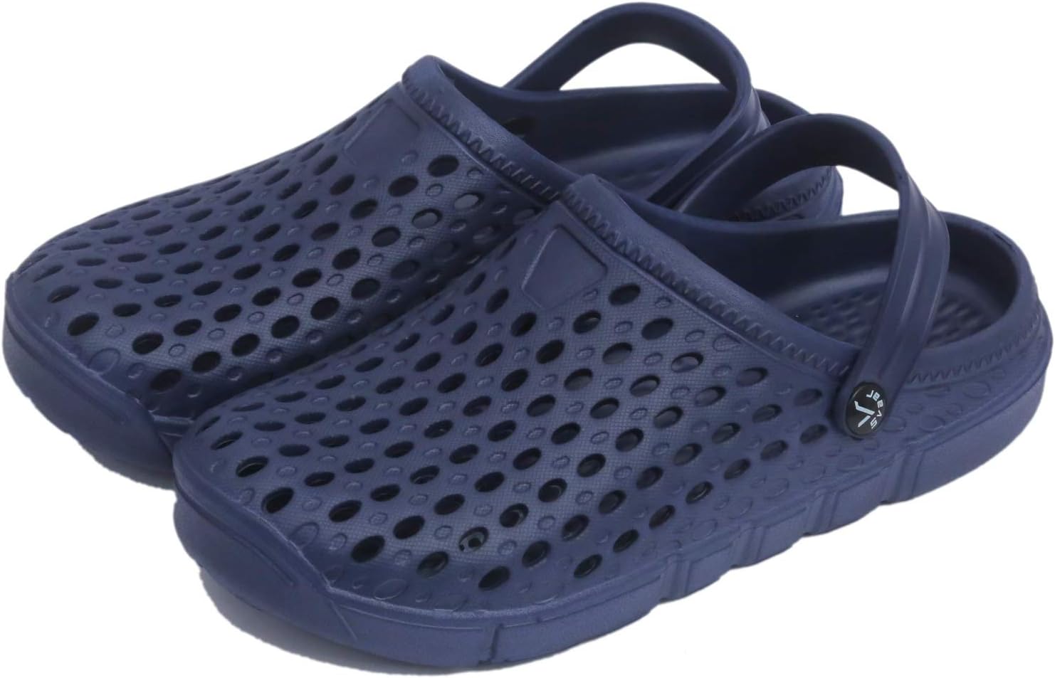 Designer Navy Blue Men's Clog Shoes