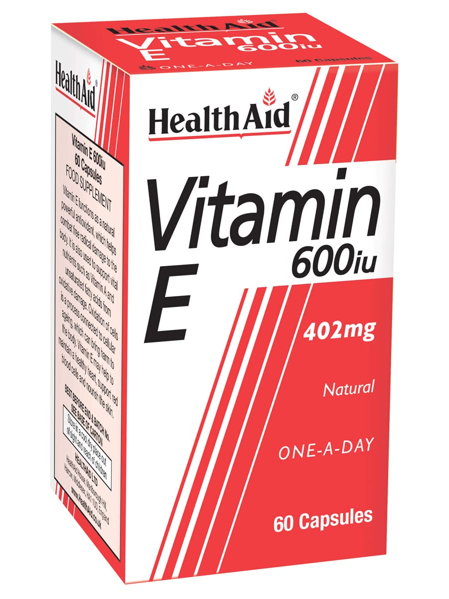 HealthAid Vitamin E 600iu - 60 Capsules