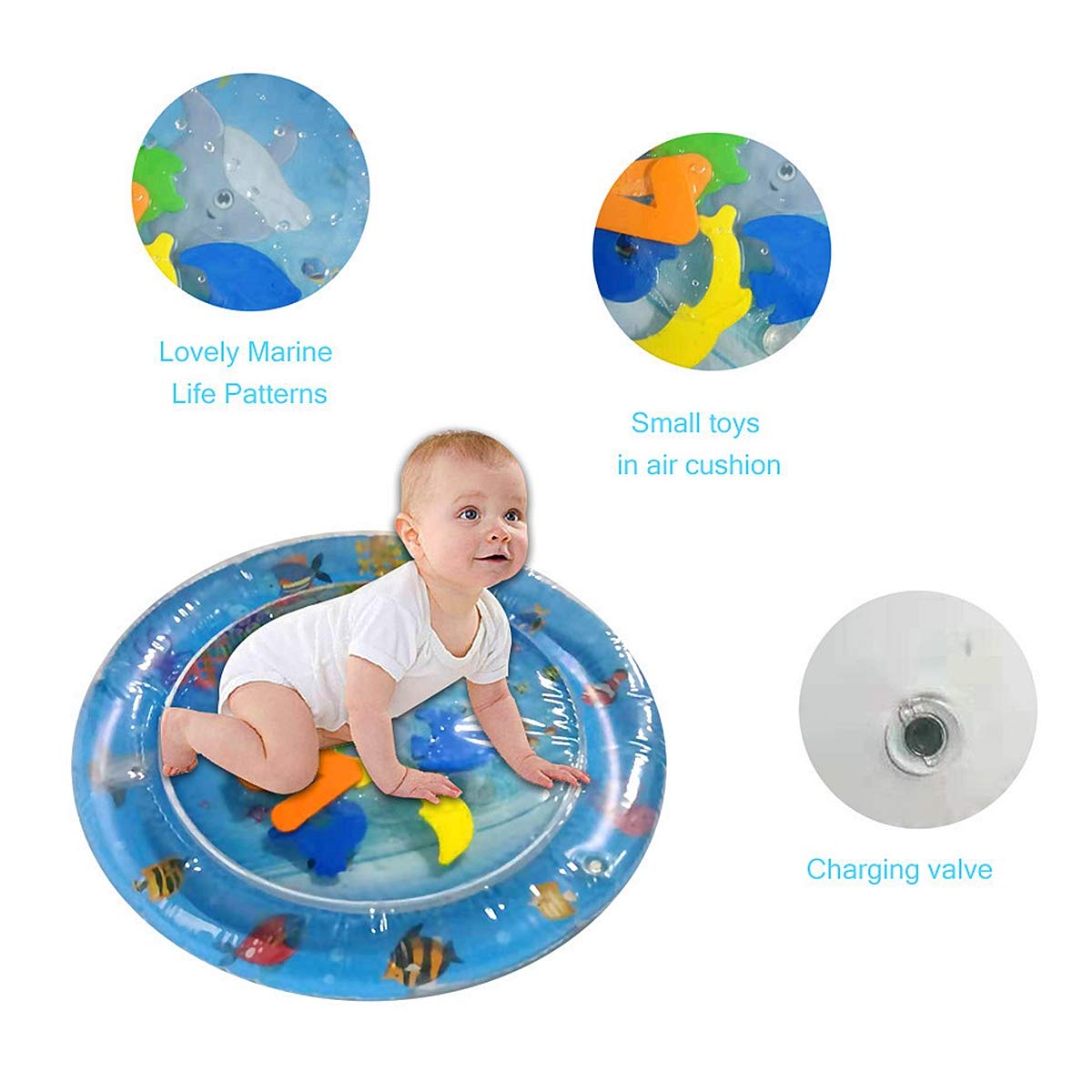 Splash Pad Sprinklers Play Mat Inflatable Baby Water Pillow Baby