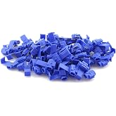 ZYAMY 100PCS Scotch Lock Quick Splice Wire Terminals Cold Pressed Insulated Snap Lock Electric Wire Crimp Connectors Cable Joiner Blue for AWG 16-14