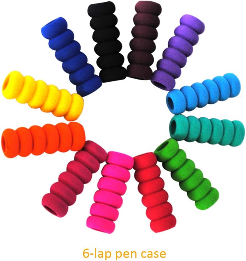 BOZEVON 10 Pieces Pencil Grips - Children Handwriting Pencil Grippers Aid Tool for Kids Adults Special Needs Righties or Lefties - Image 4